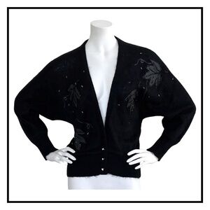 Vintage Mohair Embroidered Sweater/Cardigan